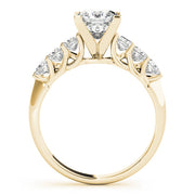 Classic Prong-Set Princess Diamond Engagement Ring in 10K/14K gold and platinum with certified lab-grown or natural diamonds