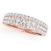 Diamond Half Eternity Ring in Gold & Platinum