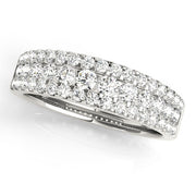 Diamond Half Eternity Ring in Gold & Platinum