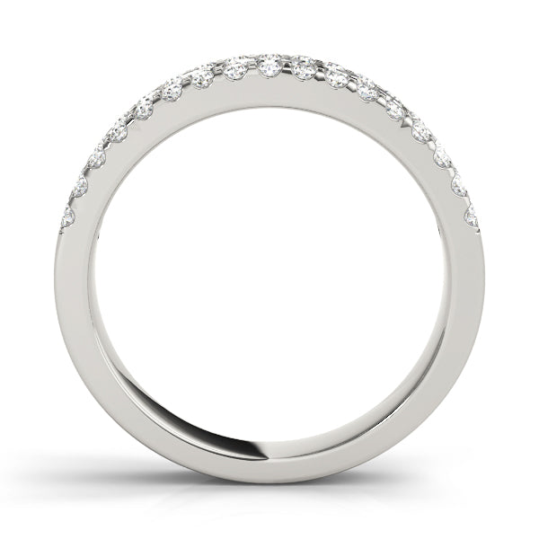 Diamond Half Eternity Ring in Gold & Platinum
