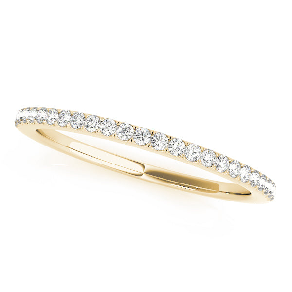 Prong Set Half Eternity Ring in 10K/14K gold and platinum with certified lab-grown or natural diamonds