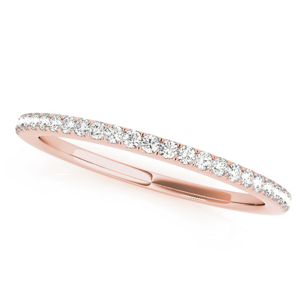 Prong Set Half Eternity Ring in Gold & Platinum