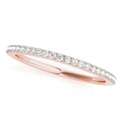 Prong Set Half Eternity Ring in Gold & Platinum
