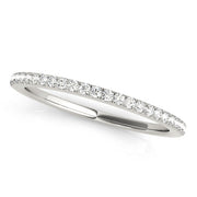 Prong Set Half Eternity Ring in Gold & Platinum