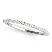 Prong Set Half Eternity Ring in Gold & Platinum