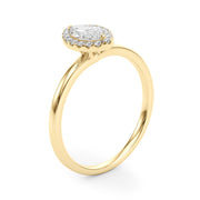 Heirloom Halo Marquise Diamond Engagement Ring in 10K/14K gold and platinum with certified lab-grown or natural diamonds