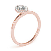 Heirloom Halo Marquise Diamond Engagement Ring in 10K/14K gold and platinum with certified lab-grown or natural diamonds