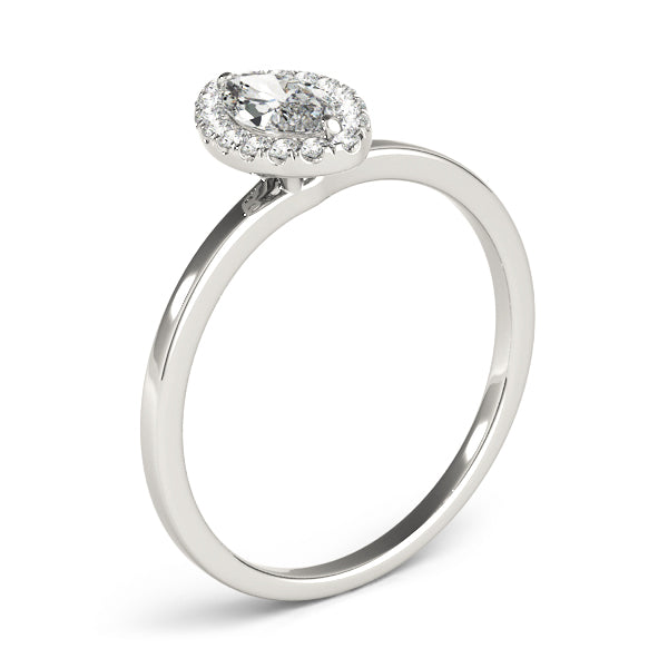 Heirloom Halo Marquise Diamond Engagement Ring in 10K/14K gold and platinum with certified lab-grown or natural diamonds