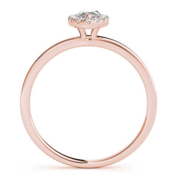 Heirloom Halo Marquise Diamond Engagement Ring in 10K/14K gold and platinum with certified lab-grown or natural diamonds