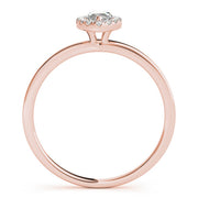 Heirloom Halo Marquise Diamond Engagement Ring in 10K/14K gold and platinum with certified lab-grown or natural diamonds