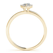 Heirloom Halo Marquise Diamond Engagement Ring in 10K/14K gold and platinum with certified lab-grown or natural diamonds