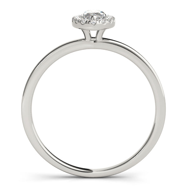 Heirloom Halo Marquise Diamond Engagement Ring in 10K/14K gold and platinum with certified lab-grown or natural diamonds