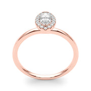 Heirloom Halo Marquise Diamond Engagement Ring in 10K/14K gold and platinum with certified lab-grown or natural diamonds
