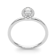 Heirloom Halo Marquise Diamond Engagement Ring in 10K/14K gold and platinum with certified lab-grown or natural diamonds