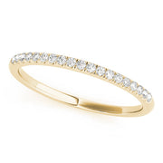 Single-Row Split-Prong Half Eternity Ring in 10K/14K gold and platinum with certified lab-grown or natural diamonds