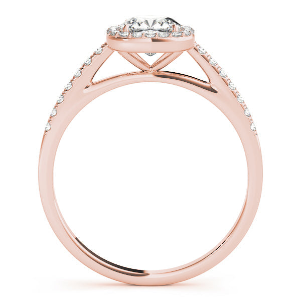 Artisan Halo Cushion Diamond Engagement Ring in 10K/14K gold and platinum with certified lab-grown or natural diamonds