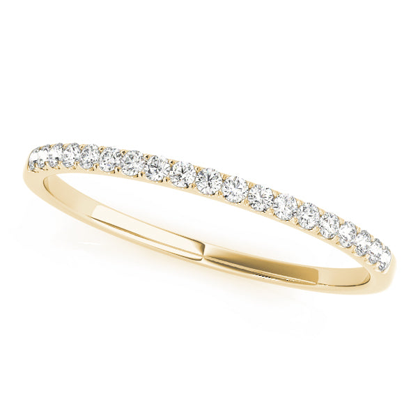 Prong Set Half Eternity Ring in 10K/14K gold and platinum with certified lab-grown or natural diamonds