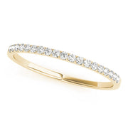 Prong Set Half Eternity Ring in 10K/14K gold and platinum with certified lab-grown or natural diamonds