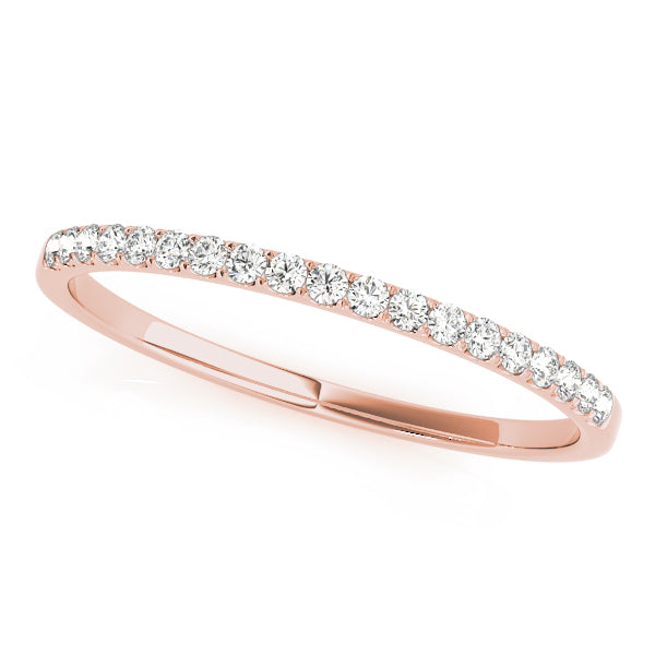 Prong Set Half Eternity Ring in Gold & Platinum