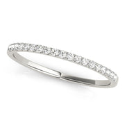 Prong Set Half Eternity Ring in Gold & Platinum