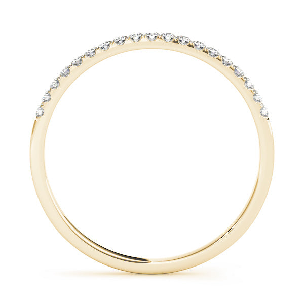 Prong Set Half Eternity Ring in Gold & Platinum