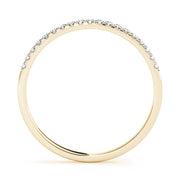 Prong Set Half Eternity Ring in Gold & Platinum