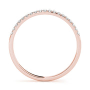 Prong Set Half Eternity Ring in Gold & Platinum