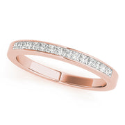 Channel Set Princess Cut Half Eternity Ring in Gold & Platinum