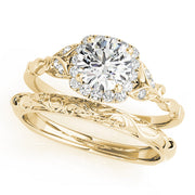 Bespoke Halo Engagement Ring Round Diamond Engagement Ring in 10K/14K gold and platinum with certified lab-grown or natural diamonds