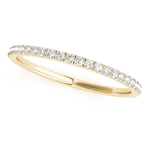 Straight Half Eternity Ring in 10K/14K gold and platinum with certified lab-grown or natural diamonds