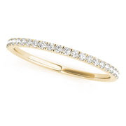 Straight Half Eternity Ring in 10K/14K gold and platinum with certified lab-grown or natural diamonds