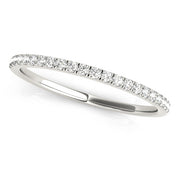 Straight Half Eternity Ring in Gold & Platinum