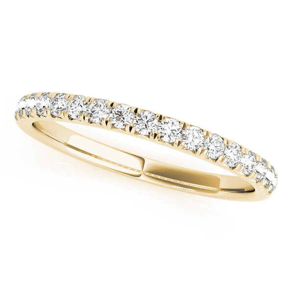 Split Prong Half Eternity Ring in 10K/14K gold and platinum with certified lab-grown or natural diamonds