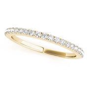 Diamond Half Eternity Ring in 10K/14K gold and platinum with certified lab-grown or natural diamonds