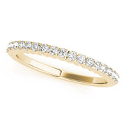 Diamond Half Eternity Ring in 10K/14K gold and platinum with certified lab-grown or natural diamonds