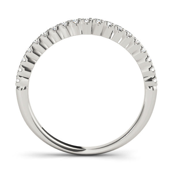 Diamond Half Eternity Ring in Gold & Platinum