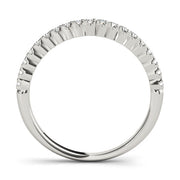Diamond Half Eternity Ring in Gold & Platinum
