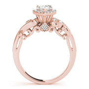 Devoted Antique Pear Diamond Engagement Ring in 10K/14K gold and platinum with certified lab-grown or natural diamonds