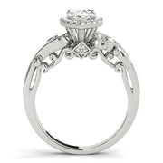 Devoted Antique Pear Diamond Engagement Ring in 10K/14K gold and platinum with certified lab-grown or natural diamonds