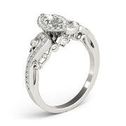 Adored Antique Marquise Diamond Engagement Ring in 10K/14K gold and platinum with certified lab-grown or natural diamonds