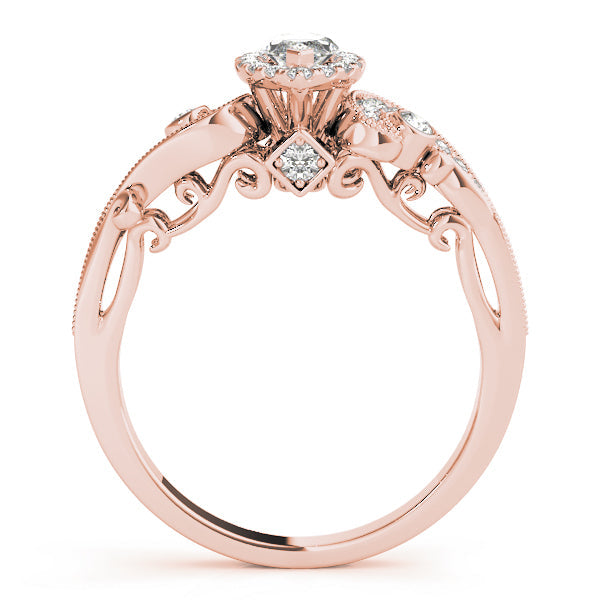 Adored Antique Marquise Diamond Engagement Ring in 10K/14K gold and platinum with certified lab-grown or natural diamonds
