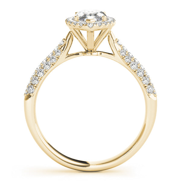 Majestic Multi-Row Marquise Diamond Engagement Ring in 10K/14K gold and platinum with certified lab-grown or natural diamonds