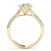 Majestic Multi-Row Marquise Diamond Engagement Ring in 10K/14K gold and platinum with certified lab-grown or natural diamonds