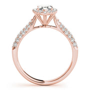 Majestic Multi-Row Marquise Diamond Engagement Ring in 10K/14K gold and platinum with certified lab-grown or natural diamonds