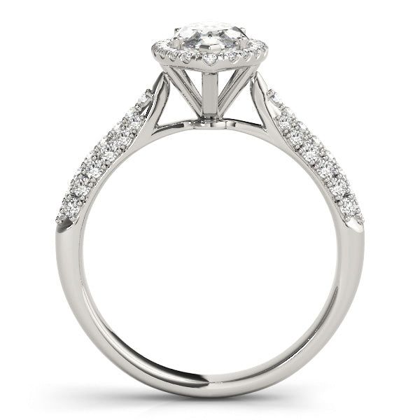 Majestic Multi-Row Marquise Diamond Engagement Ring in 10K/14K gold and platinum with certified lab-grown or natural diamonds