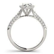 Majestic Multi-Row Marquise Diamond Engagement Ring in 10K/14K gold and platinum with certified lab-grown or natural diamonds