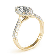 Majestic Multi-Row Marquise Diamond Engagement Ring in 10K/14K gold and platinum with certified lab-grown or natural diamonds