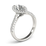 Majestic Multi-Row Marquise Diamond Engagement Ring in 10K/14K gold and platinum with certified lab-grown or natural diamonds