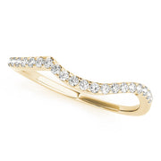 Diamond Half Eternity Ring in 10K/14K gold and platinum with certified lab-grown or natural diamonds