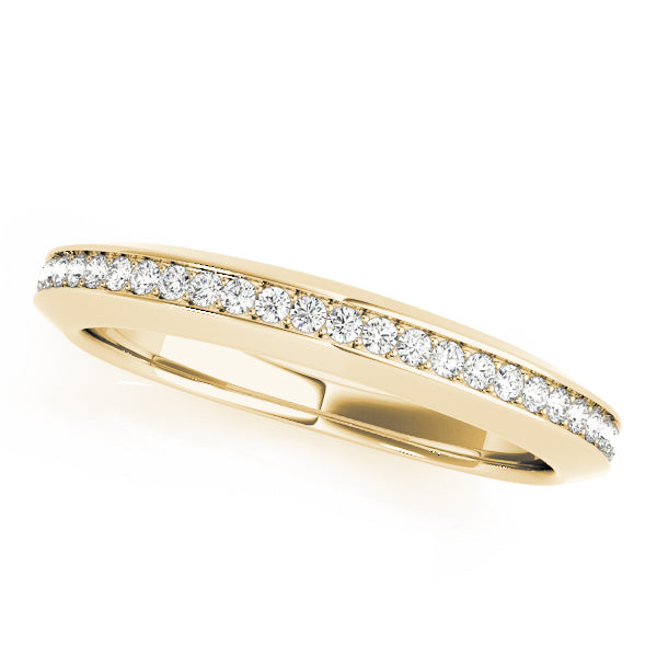 Diamond Half Eternity Ring in 10K/14K gold and platinum with certified lab-grown or natural diamonds